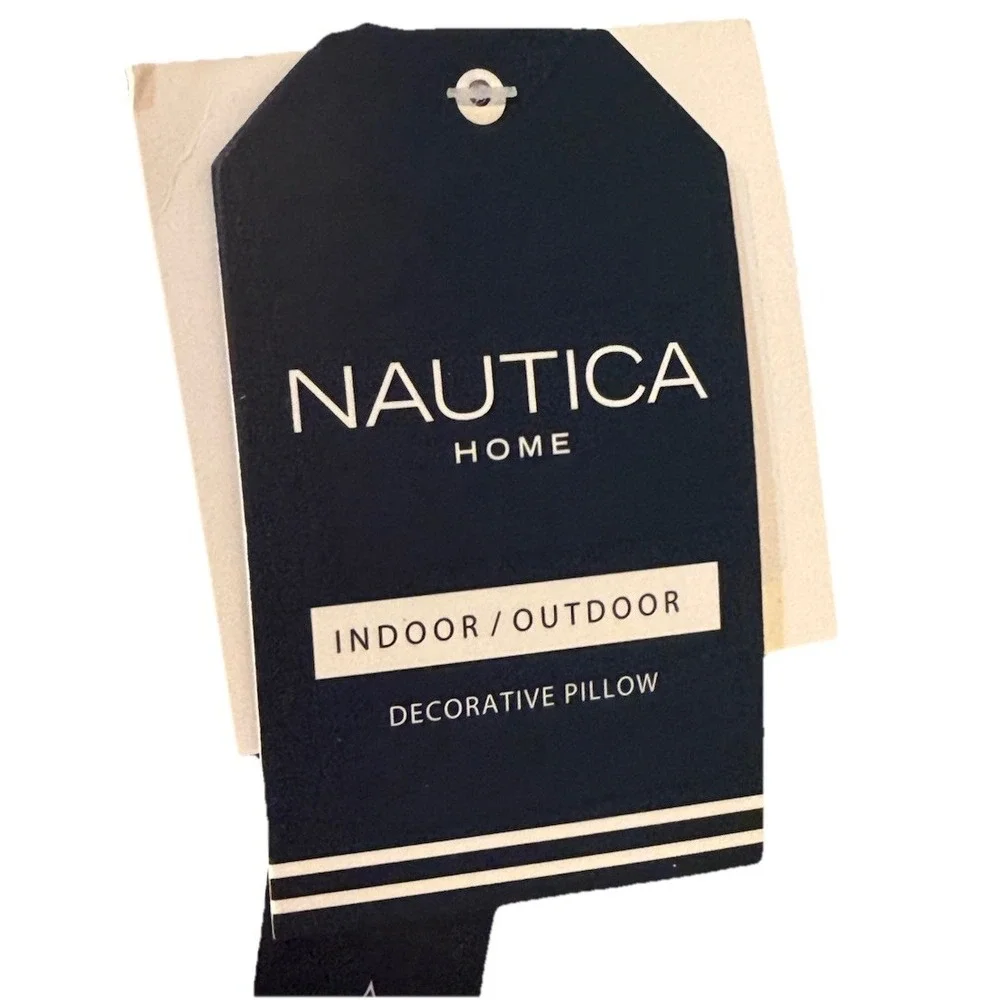Nautica Indoor/Outdoor Lobster‎ Pillows Beads Sequins Embroidered NEW 18